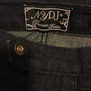 NYDJ shimmer high waisted flares